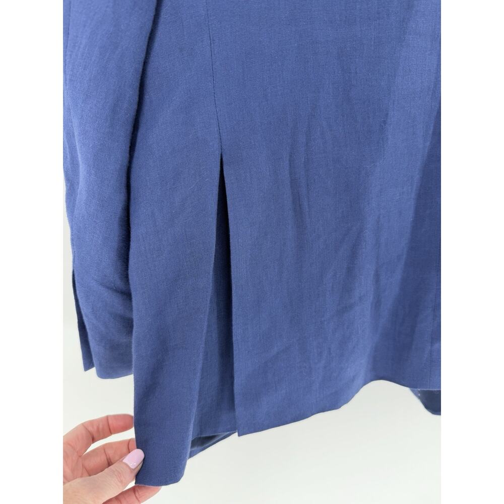 Tommy Hilfiger Mens Modern Fit 100% Linen Sport Coat Blazer 44R Blue - Picture 6 of 9